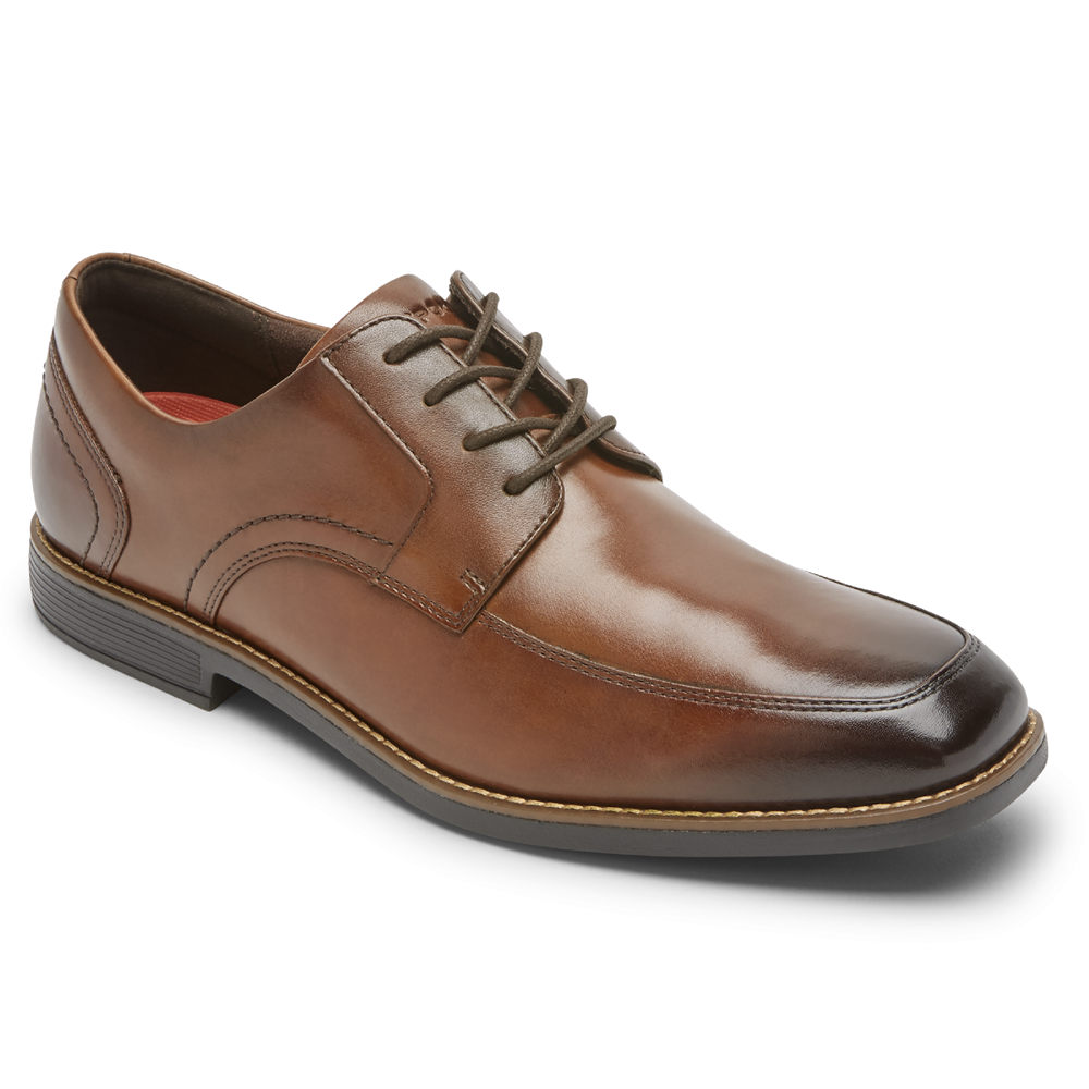 Rockport Mens Oxfords Brown - Slayter Apron Toe - UK 714-RAYUIT